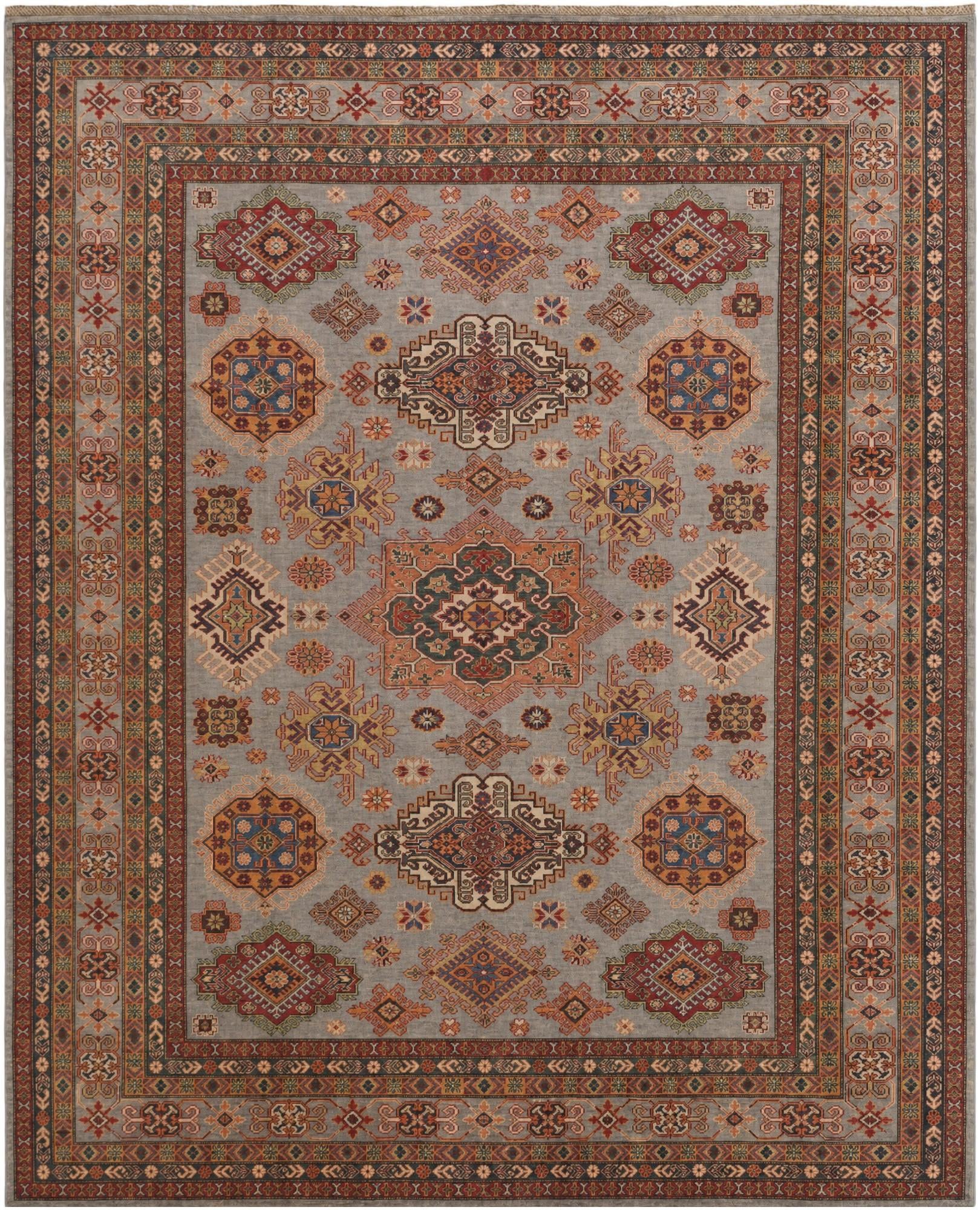 8' 4 x 10' Hand Knotted Kazak Rug
