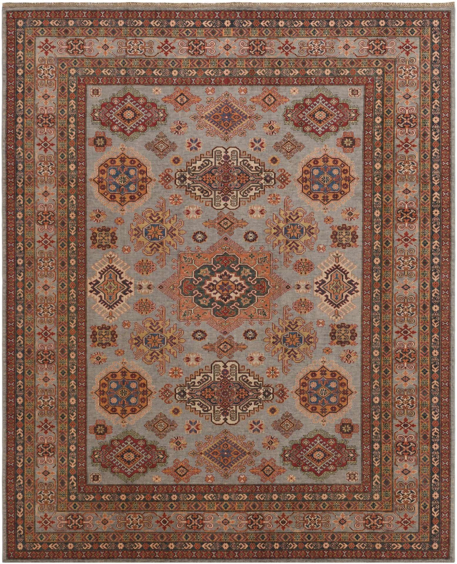 8' 4 x 10' Hand Knotted Kazak Rug