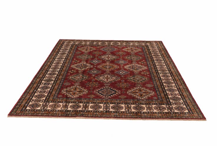 Detail image of 8' 4 x 9' 5 Hand Knotted Kazak Rug