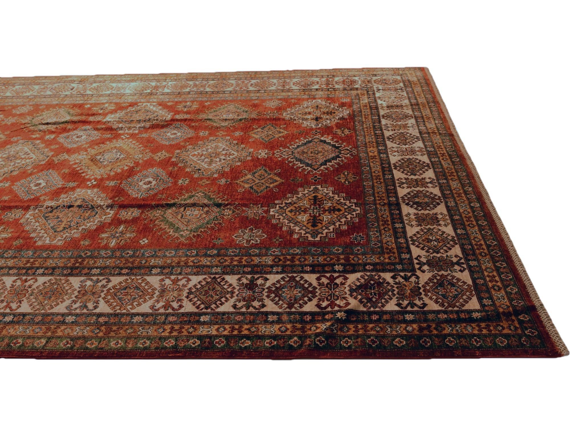 8' 4 x 9' 5 Hand Knotted Kazak Rug