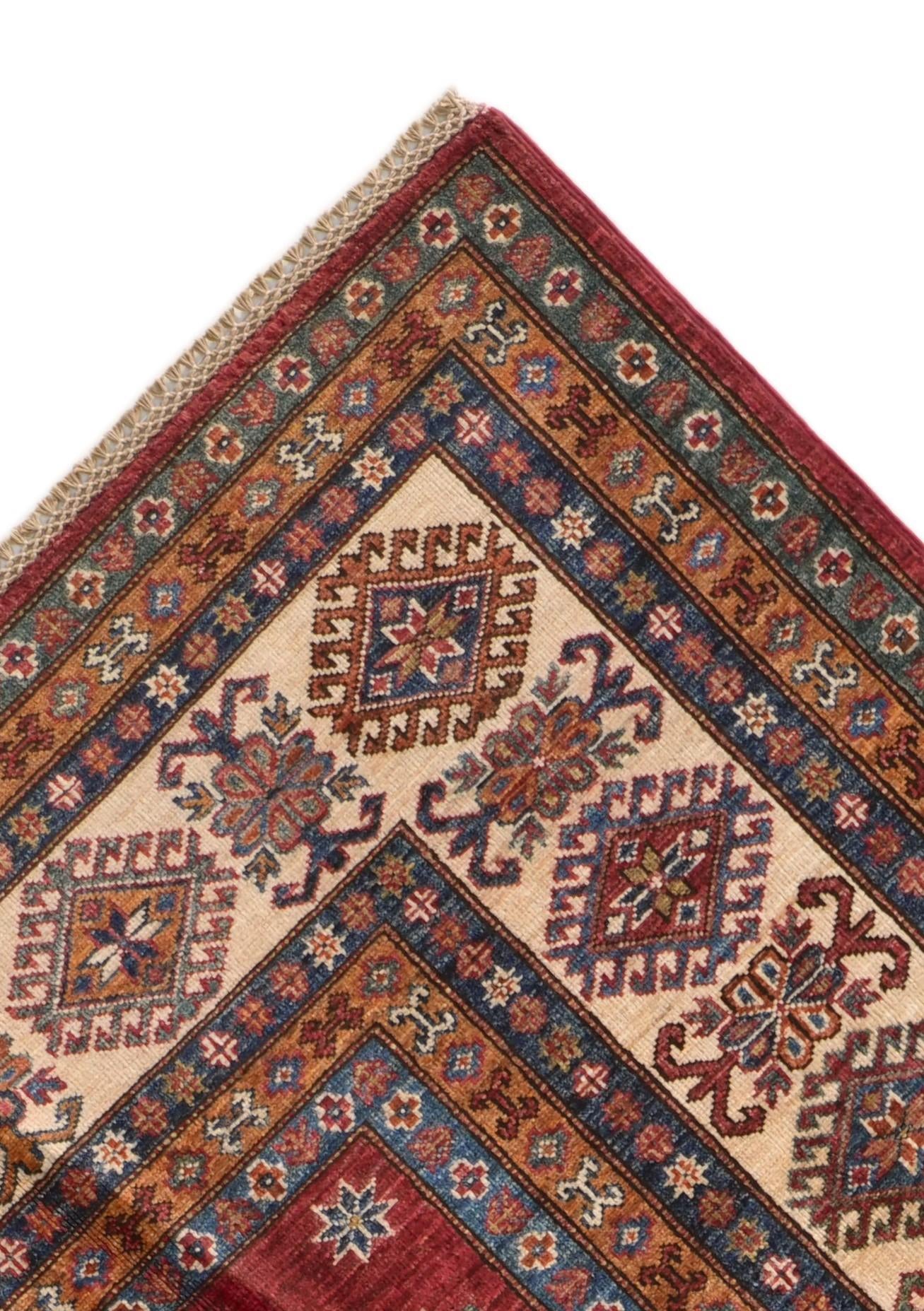 8' 4 x 9' 5 Hand Knotted Kazak Rug