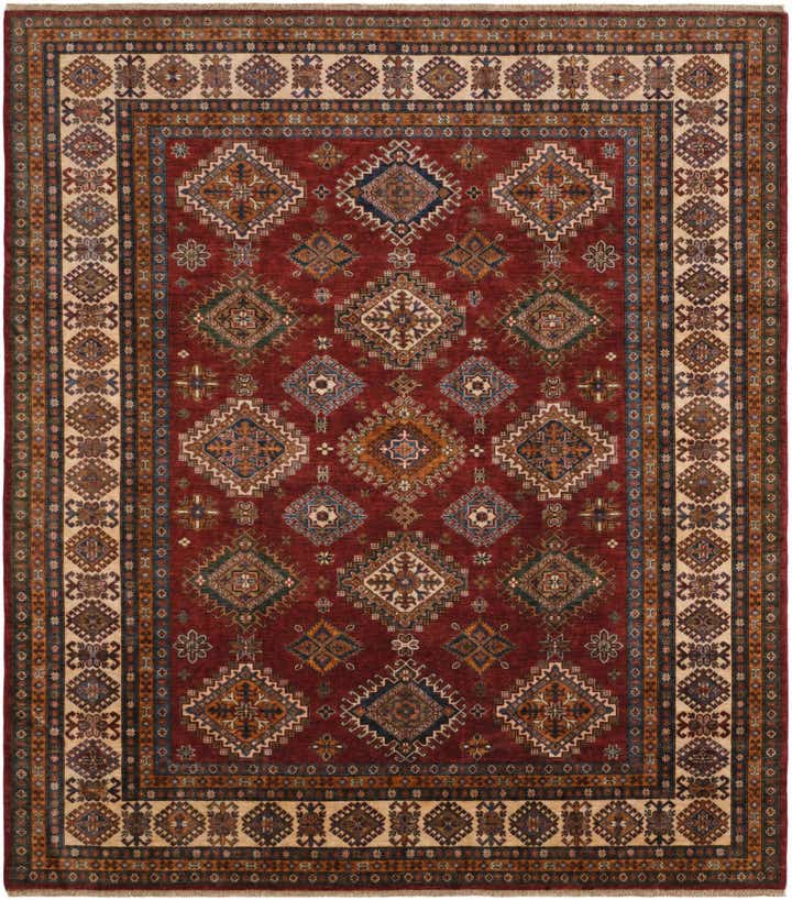 8' 4 x 9' 5 Hand Knotted Kazak Rug