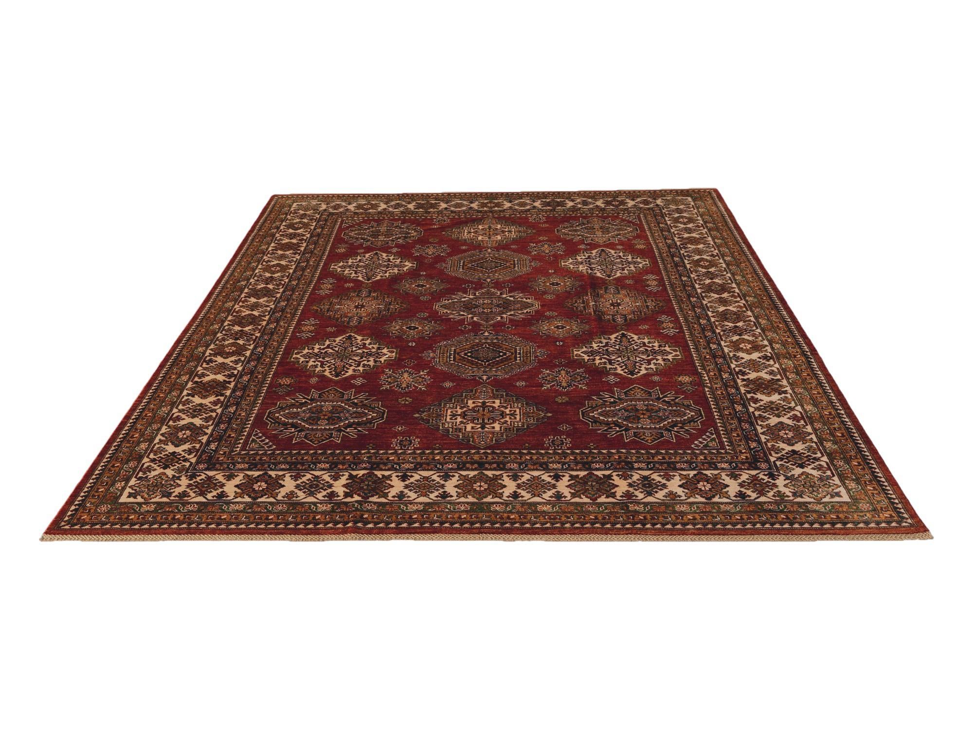 8' 3 x 10' Hand Knotted Kazak Rug