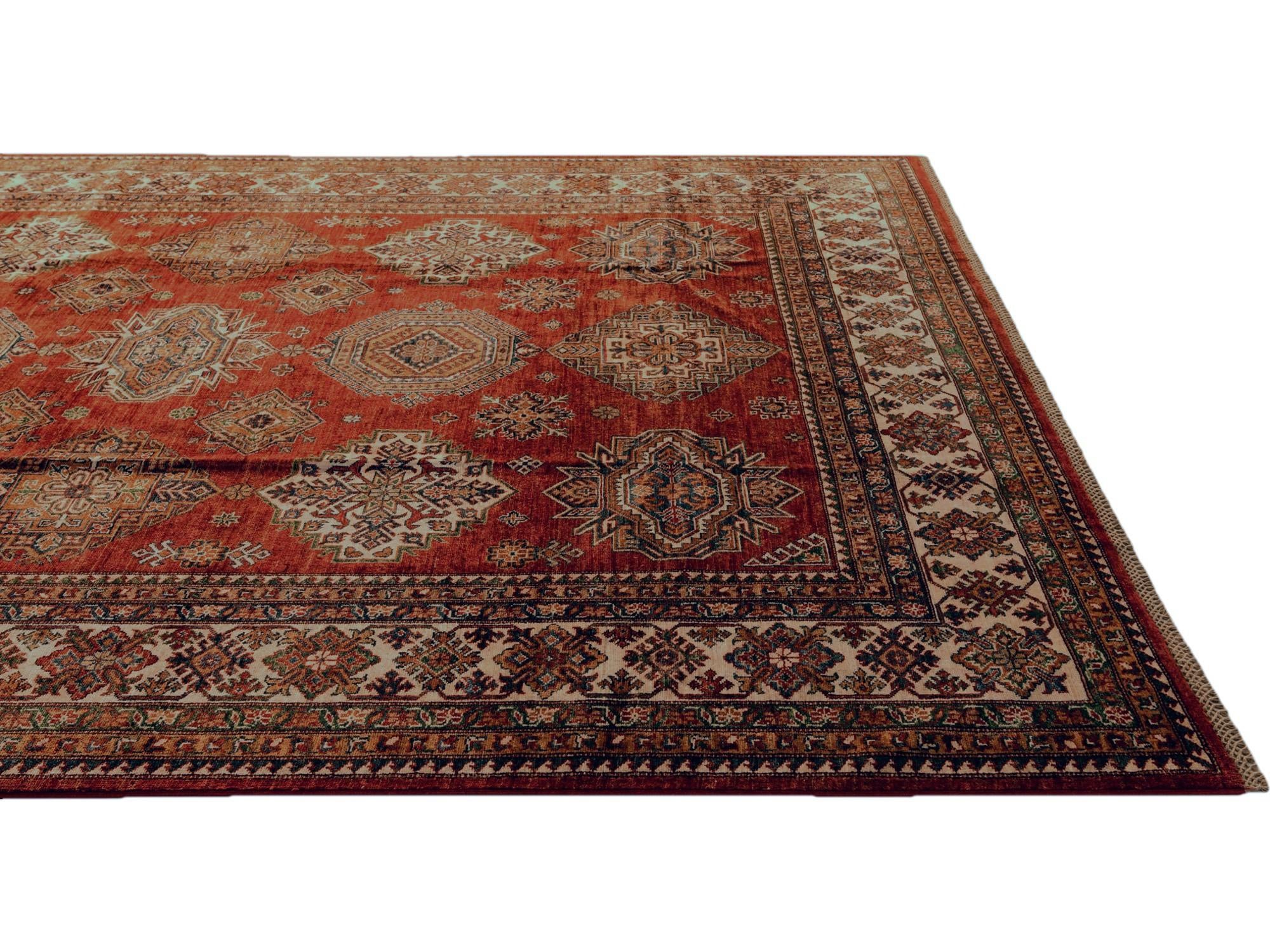 8' 3 x 10' Hand Knotted Kazak Rug
