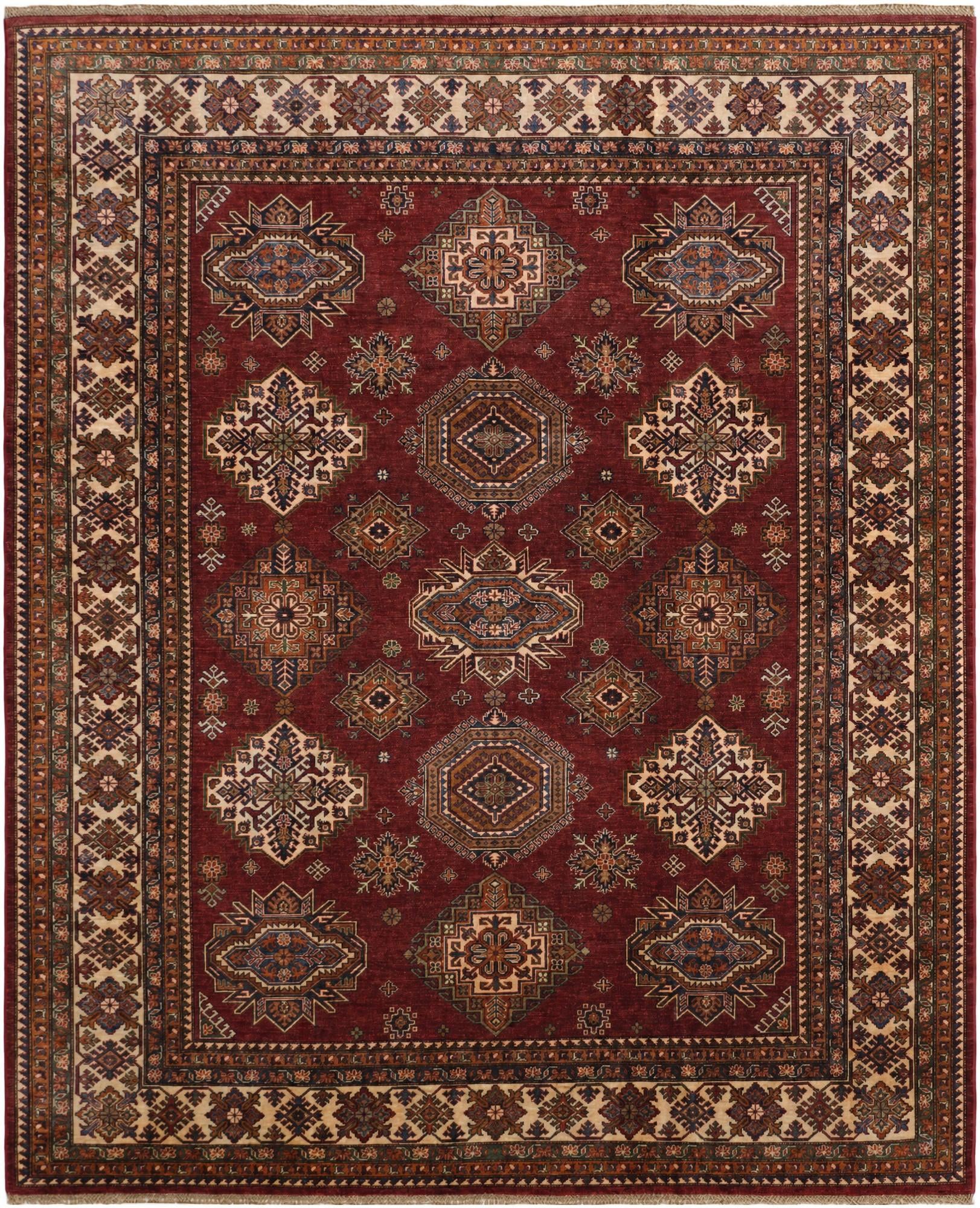 8' 3 x 10' Hand Knotted Kazak Rug
