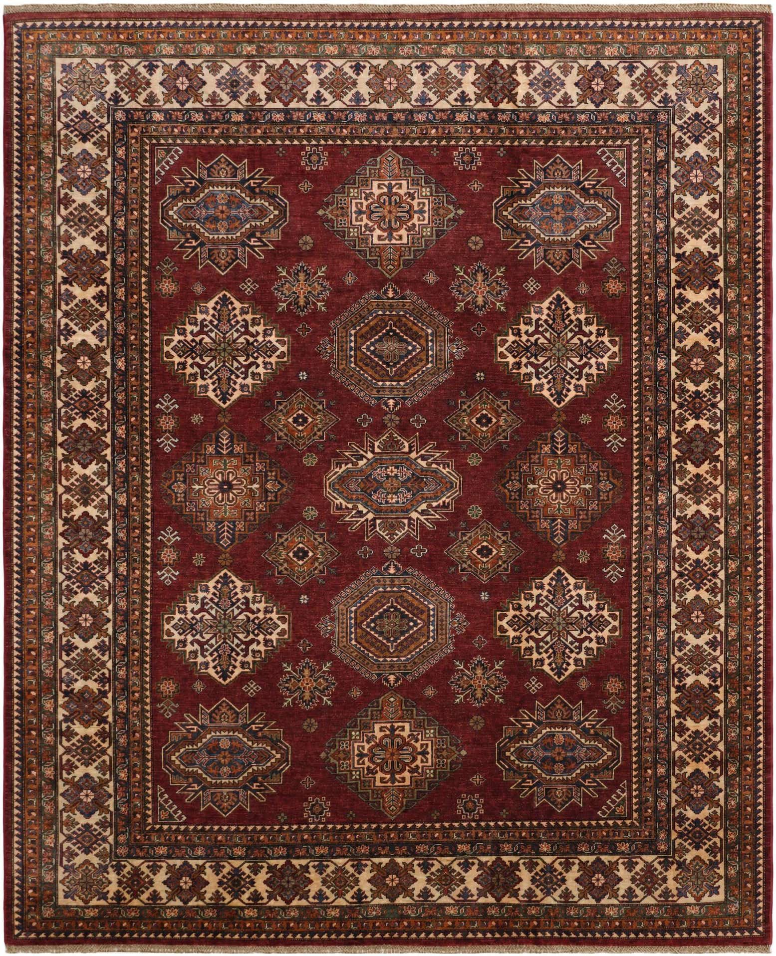 8' 3 x 10' Hand Knotted Kazak Rug