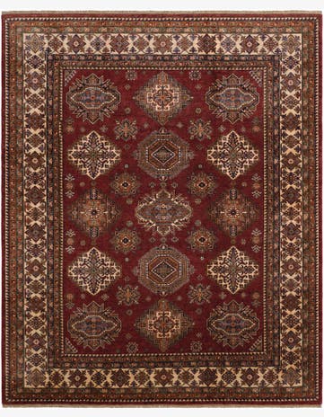 8' 3 x 10' Hand Knotted Kazak Rug