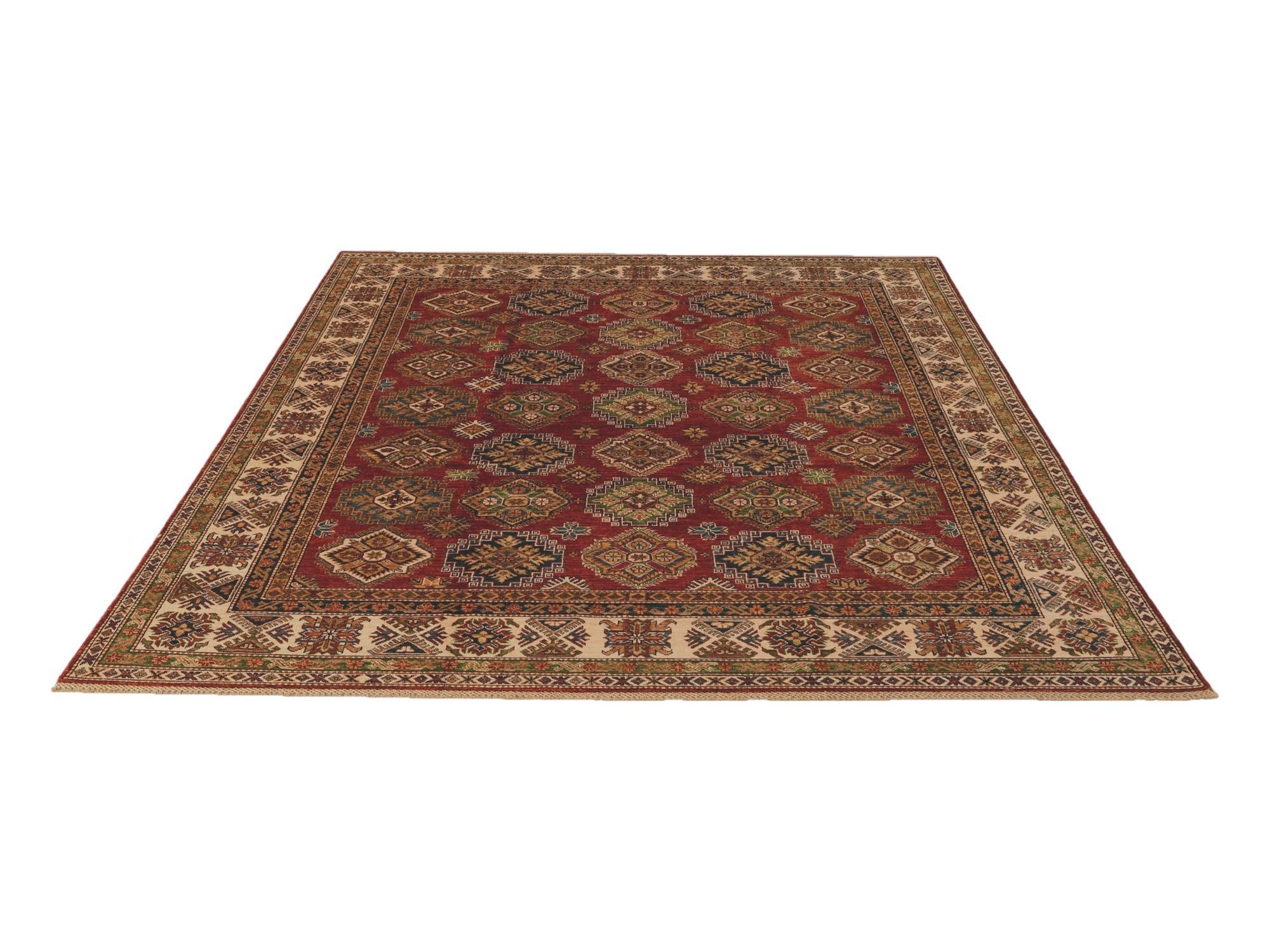 8' 2 x 9' 7 Hand Knotted Kazak Rug