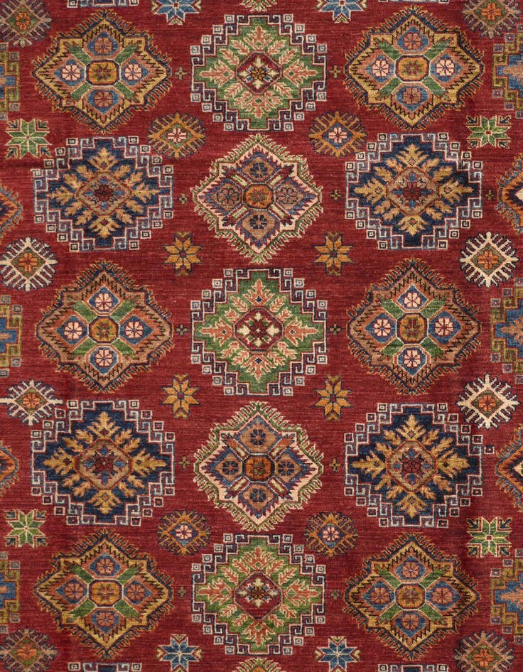 Detail image of 8' 2 x 9' 7 Hand Knotted Kazak Rug
