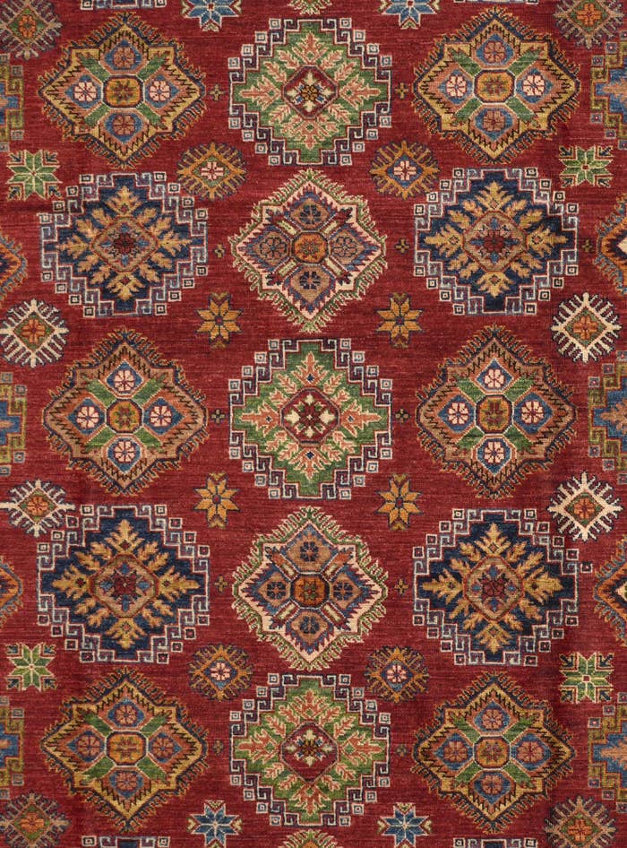 Detail image of 8' 2 x 9' 7 Hand Knotted Kazak Rug