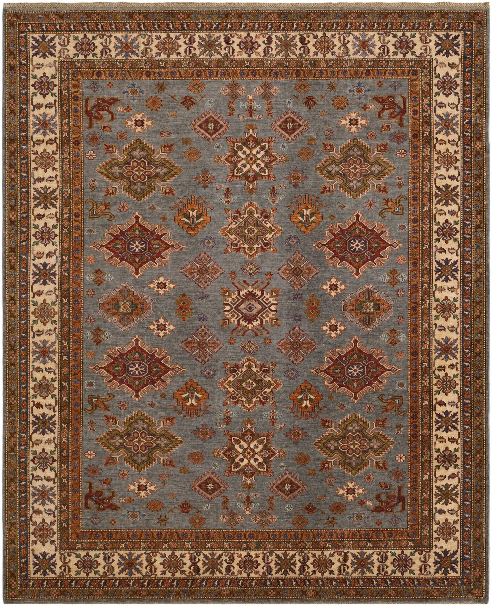 8' 1 x 9' 8 Hand Knotted Kazak Rug