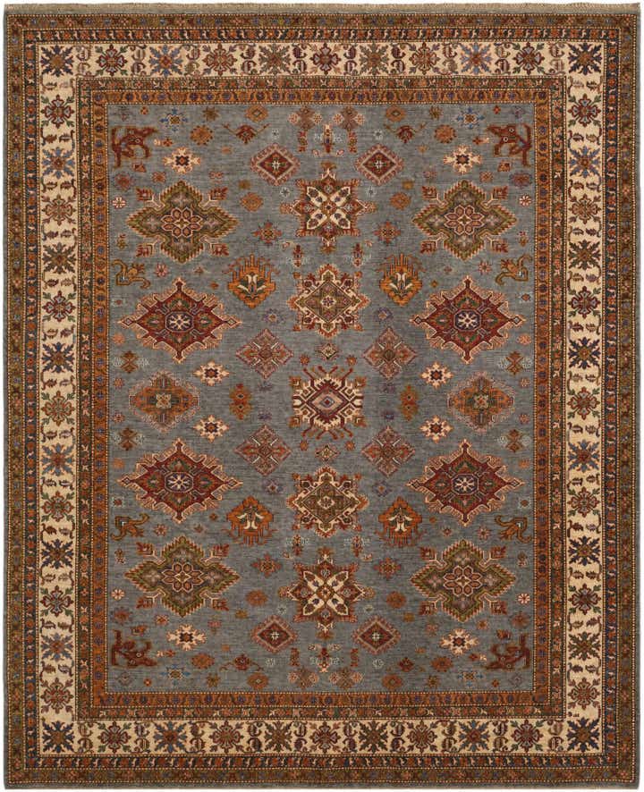 8' 1 x 9' 8 Hand Knotted Kazak Rug
