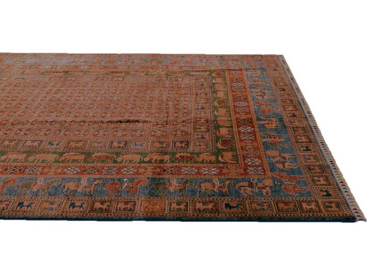 6' 11 x 10' 4 Hand Knotted Kazak Rug