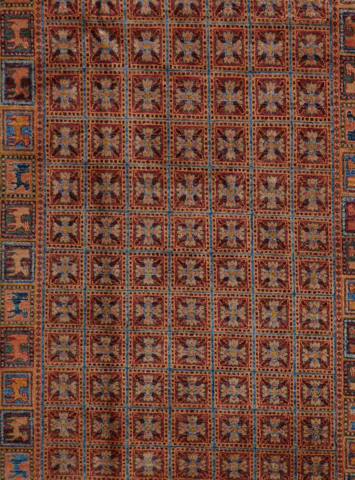 6' 11 x 10' 4 Hand Knotted Kazak Rug