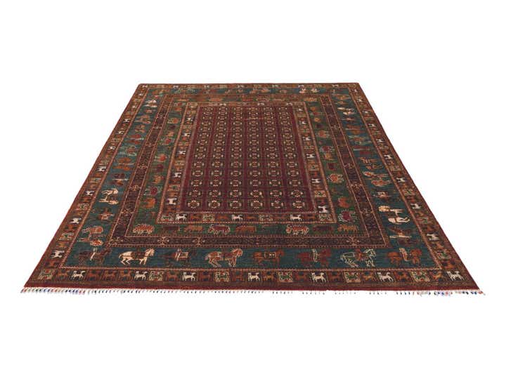 6' 10 x 9' 7 Hand Knotted Kazak Rug