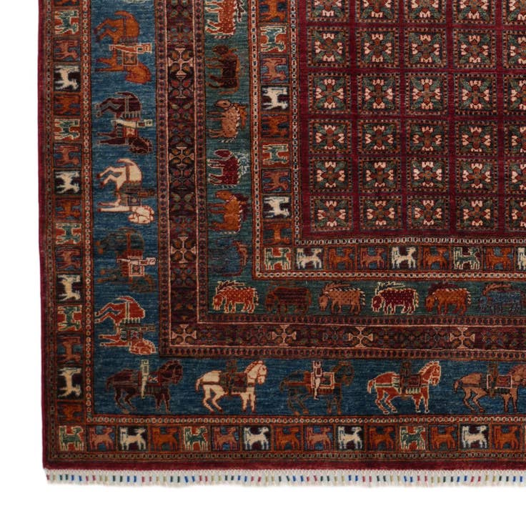 Detail image of 6' 10 x 9' 7 Hand Knotted Kazak Rug