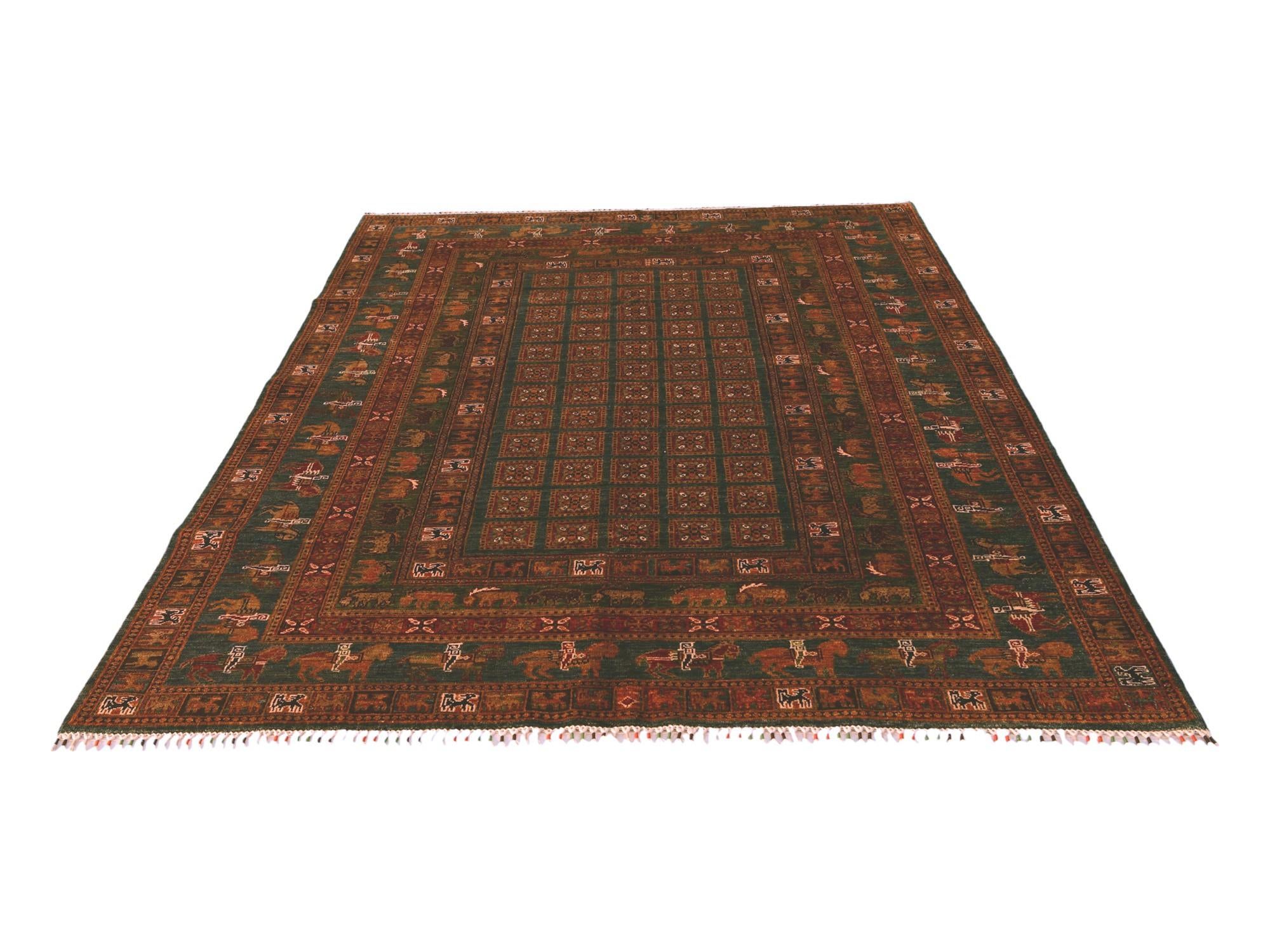 5' 11 x 8' 7 Hand Knotted Kazak Rug