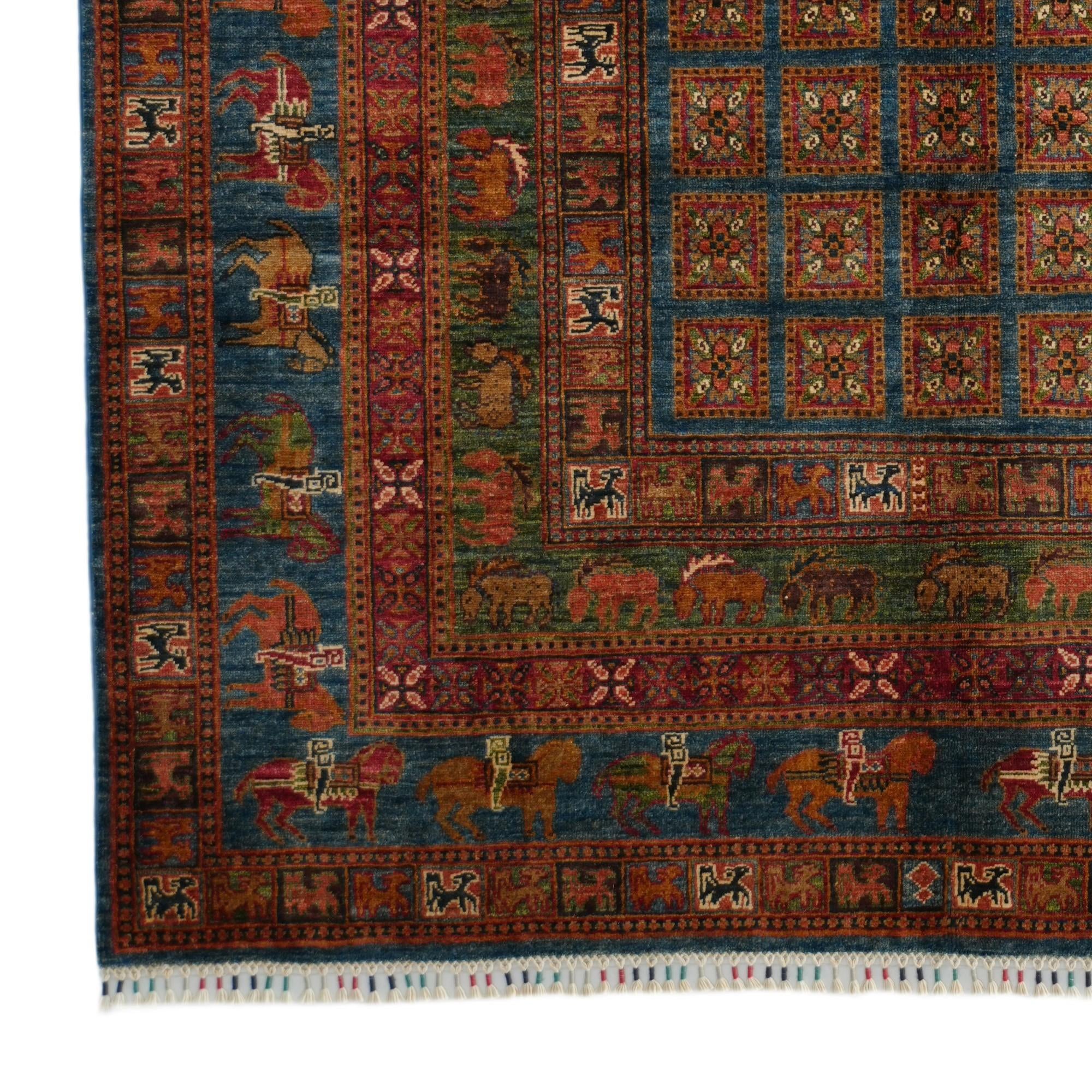 5' 11 x 8' 7 Hand Knotted Kazak Rug