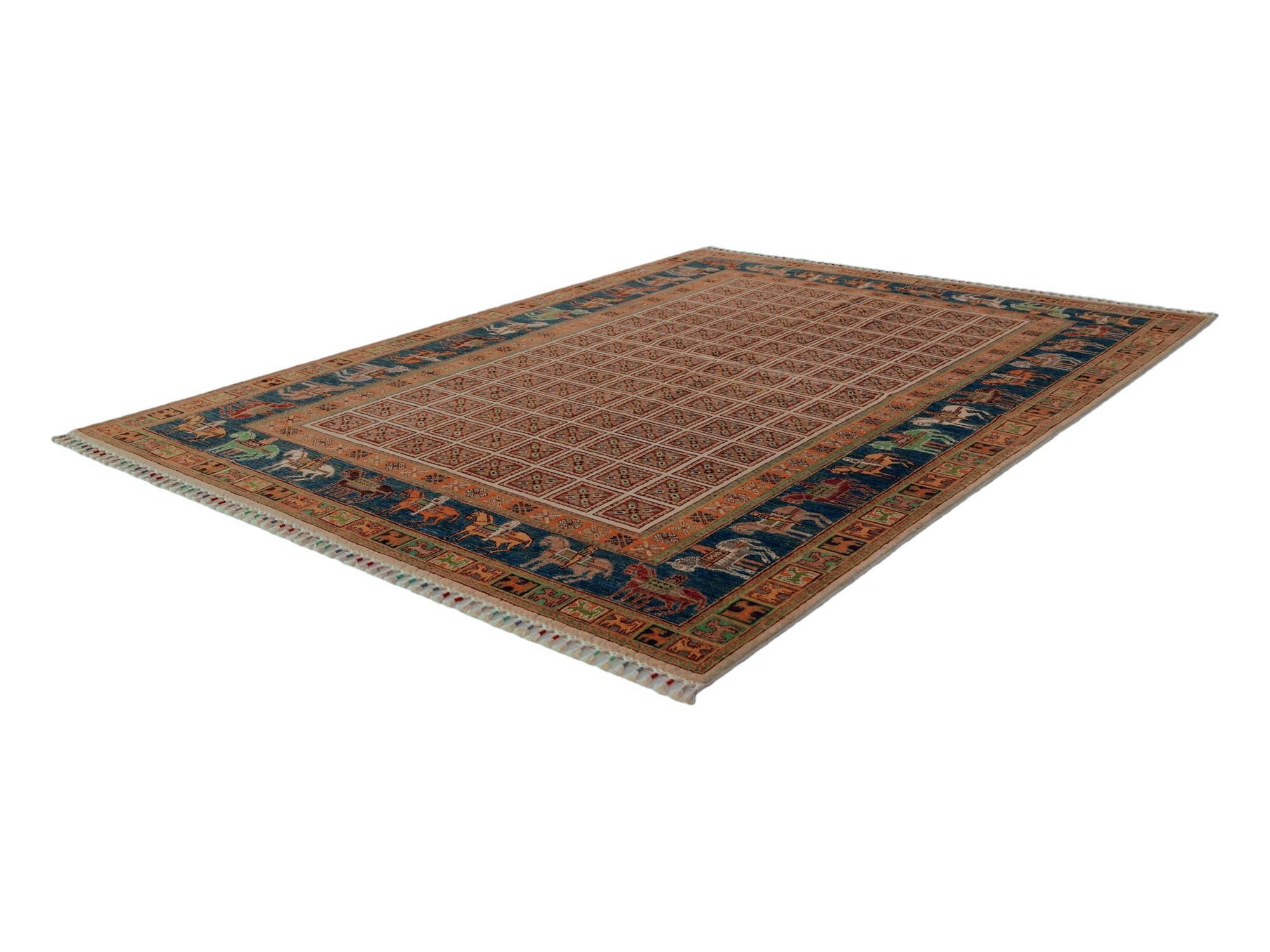 5' 10 x 7' 9 Hand Knotted Kazak Rug