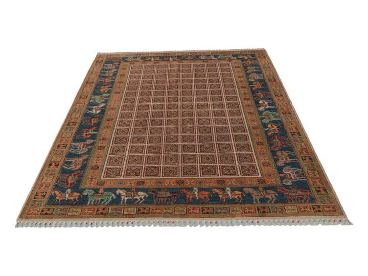 5' 10 x 7' 9 Hand Knotted Kazak Rug