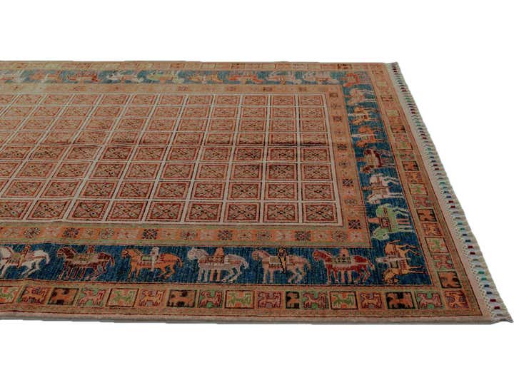 5' 10 x 7' 9 Hand Knotted Kazak Rug