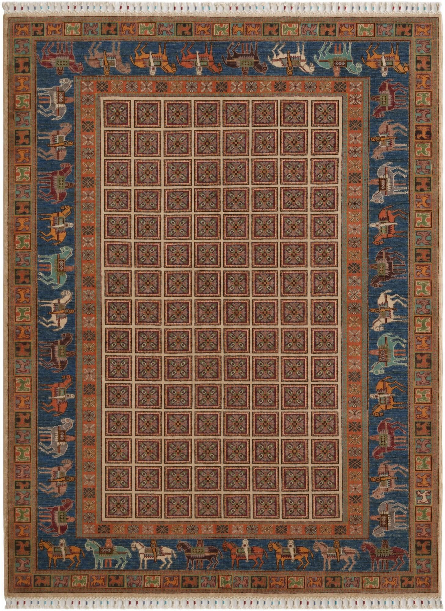5' 10 x 7' 9 Hand Knotted Kazak Rug