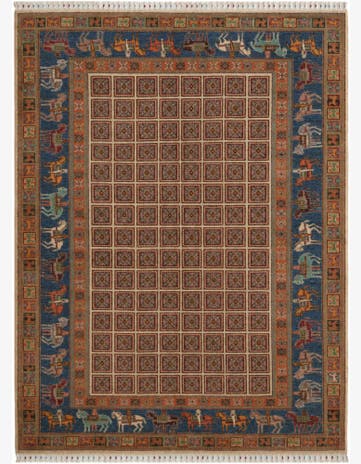 5' 10 x 7' 9 Hand Knotted Kazak Rug