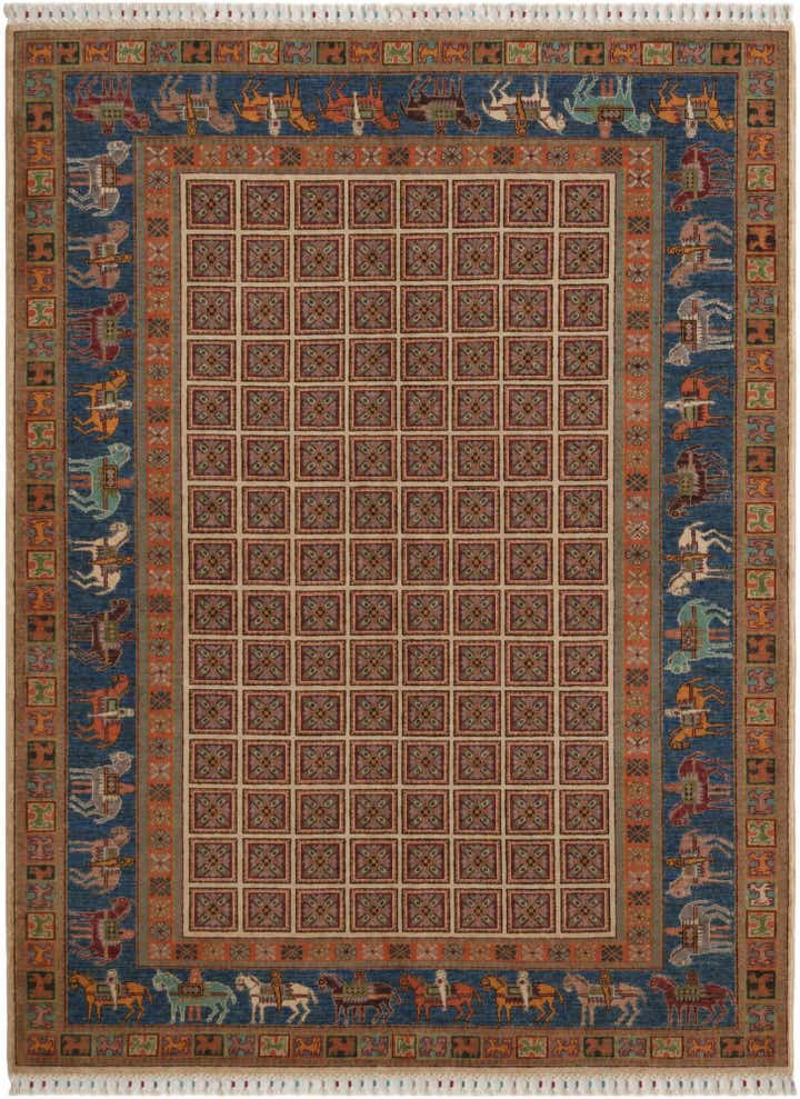 5' 10 x 7' 9 Hand Knotted Kazak Rug