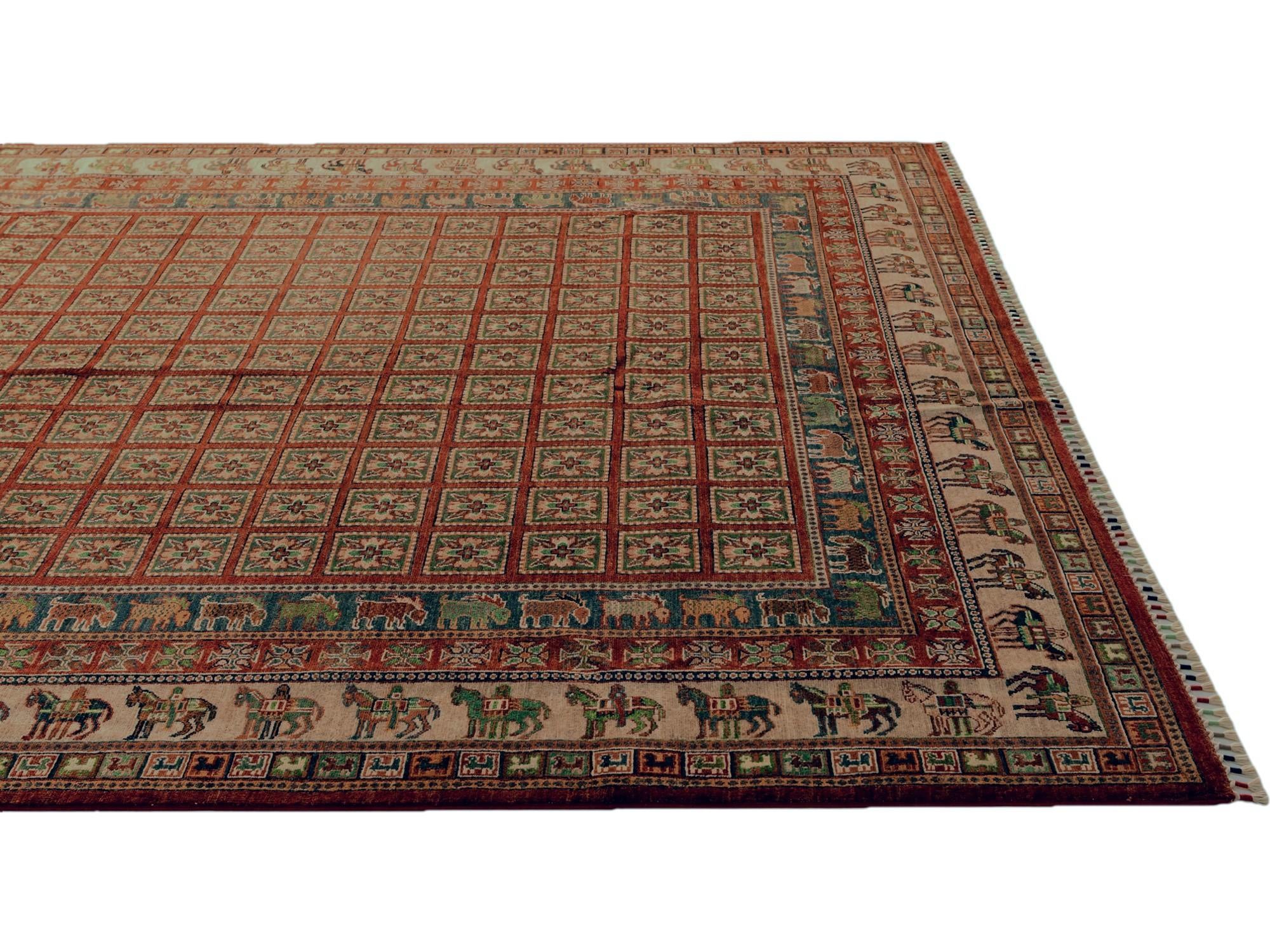 8' 3 x 9' 5 Hand Knotted Kazak Rug