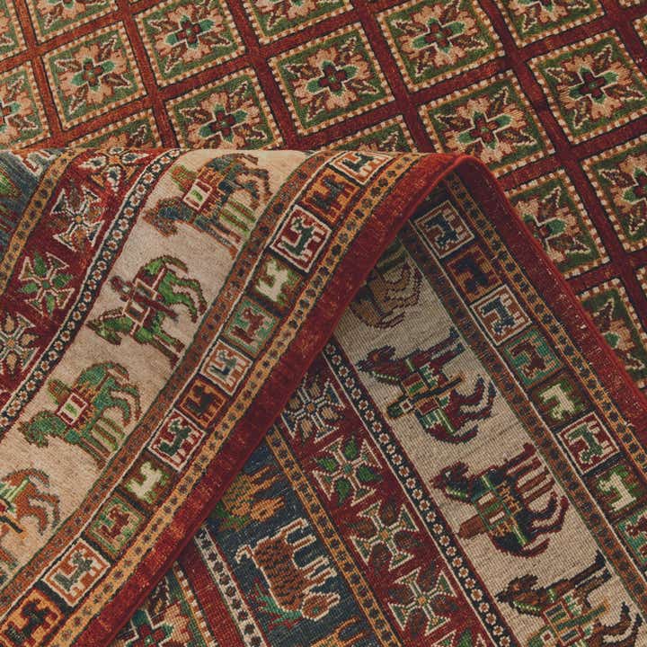 8' 3 x 9' 5 Hand Knotted Kazak Rug