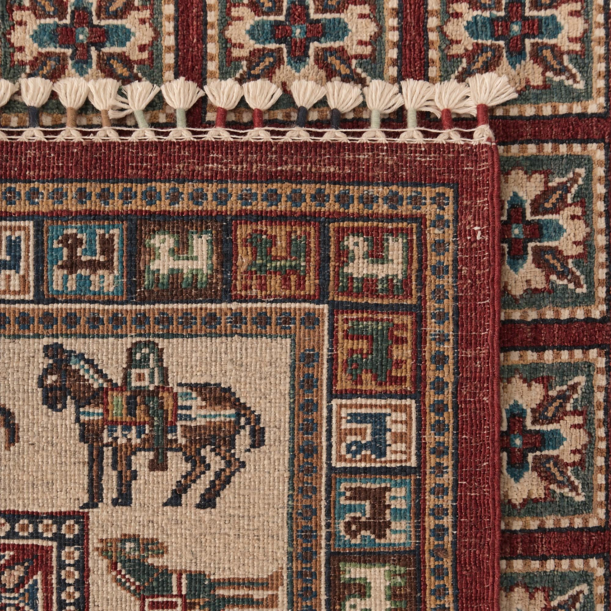 8' 3 x 9' 5 Hand Knotted Kazak Rug
