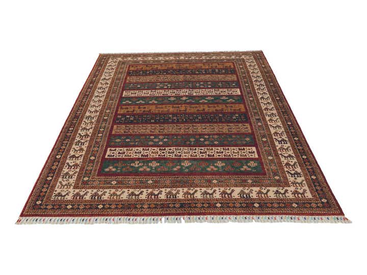 6' x 7' 11 Hand Knotted Kazak Rug