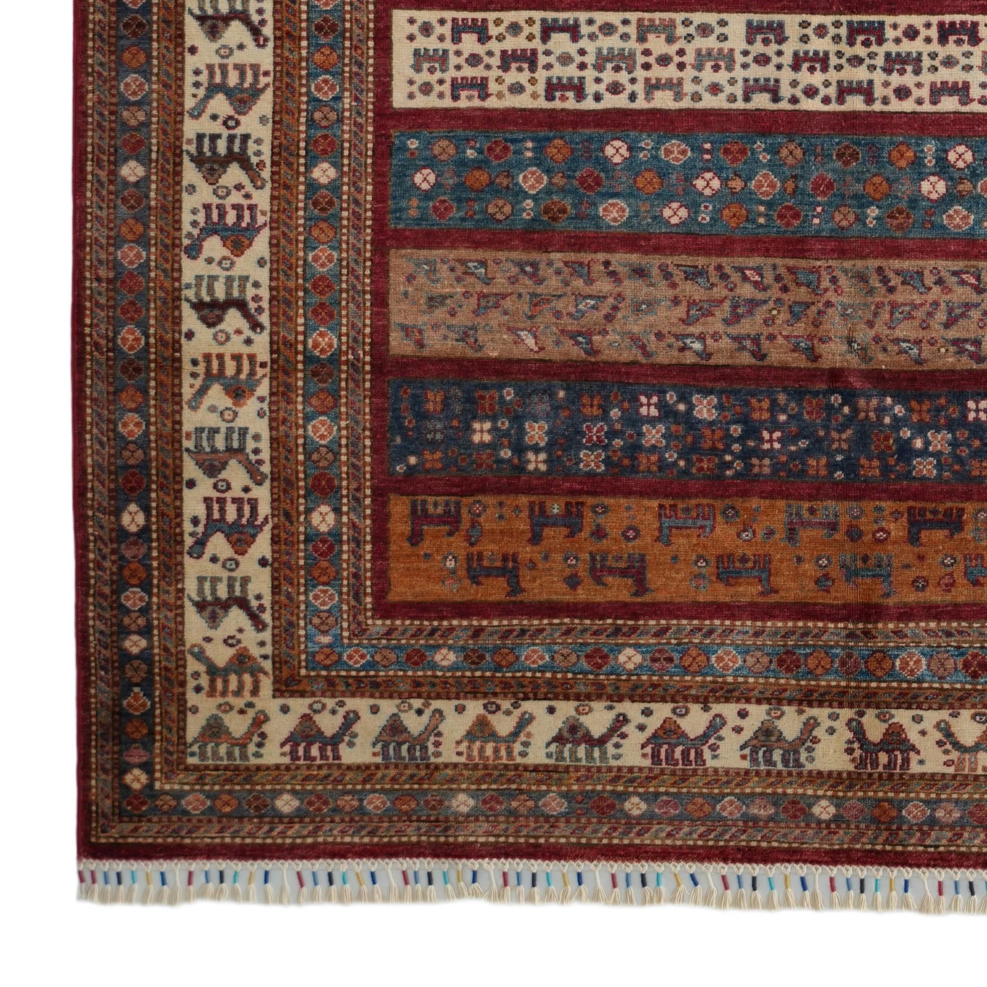 6' x 7' 11 Hand Knotted Kazak Rug