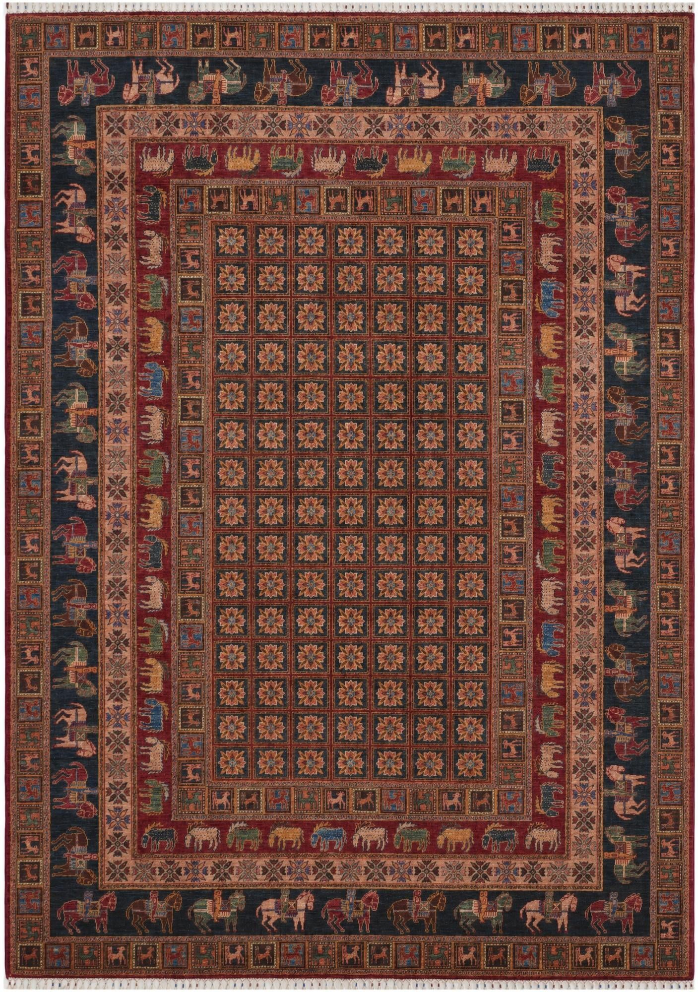 8' 4 x 11' 6 Hand Knotted Kazak Rug