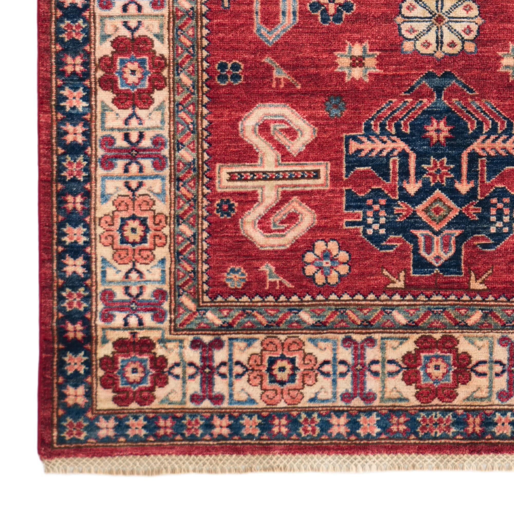 Detail image 7 of 10: 4' x 6' 10 Hand Knotted Kazak Rug