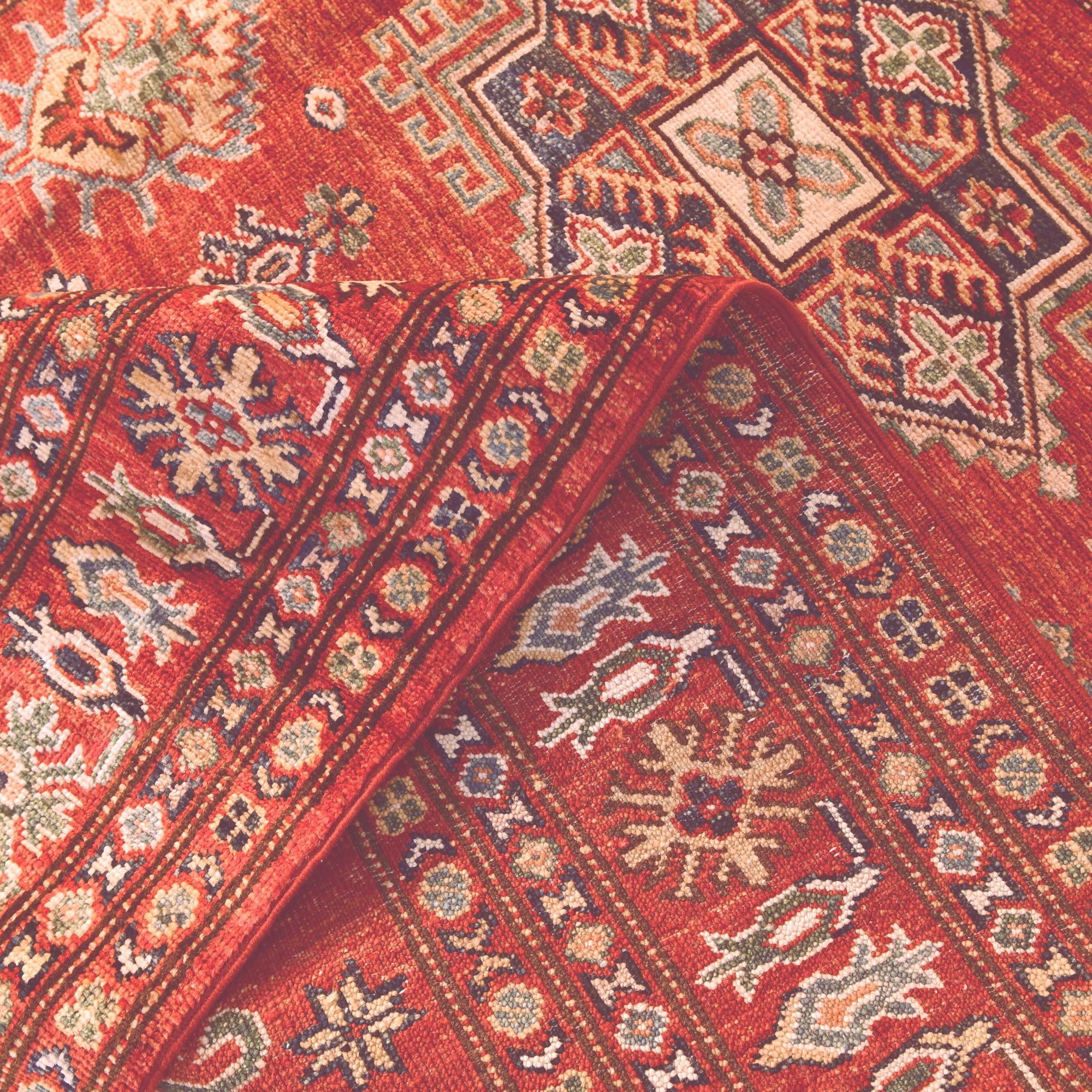 4' 1 x 6' 2 Hand Knotted Kazak Rug