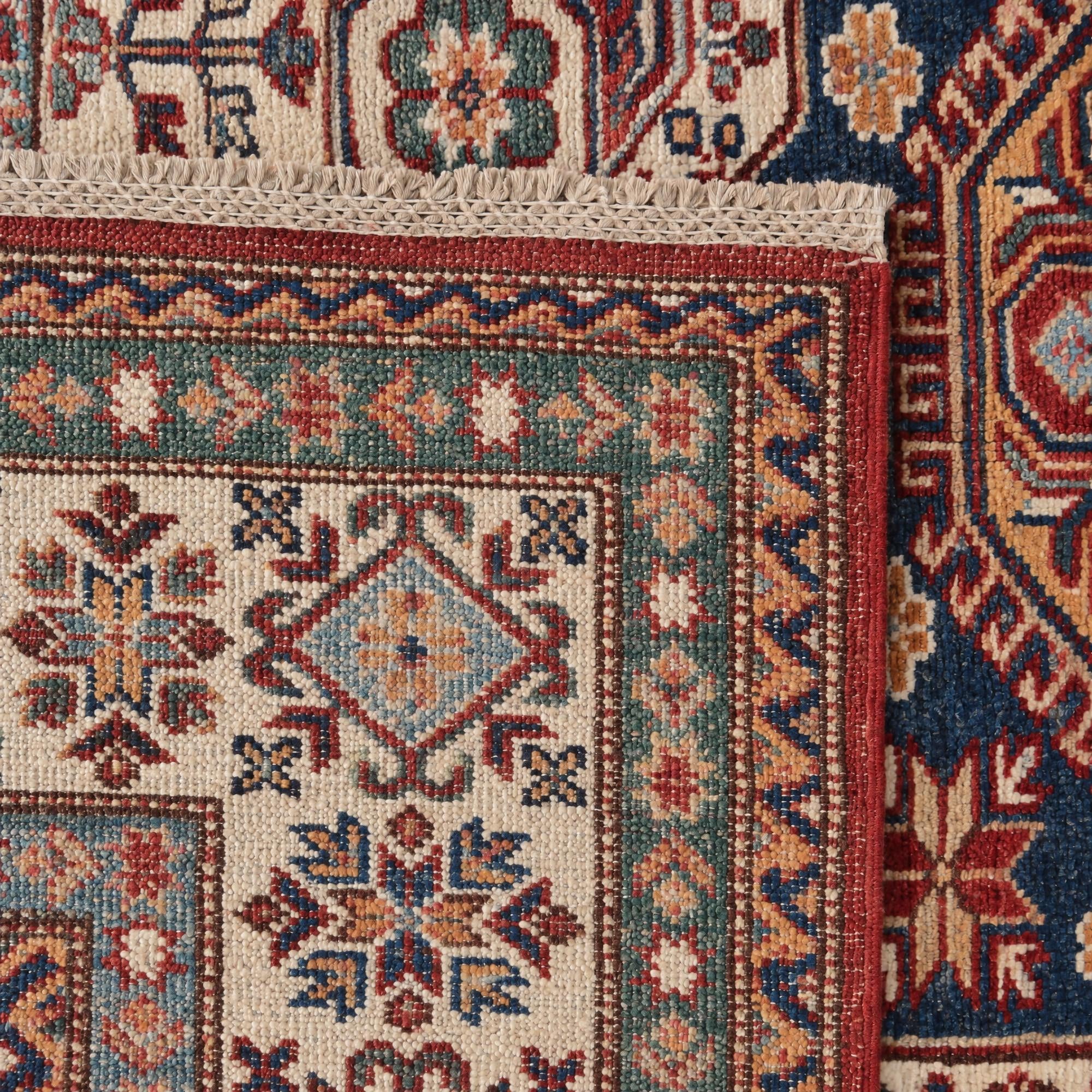 160cm x 205cm Hand Knotted Kazak Rug