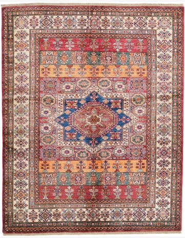 5' 3 x 6' 8 Hand Knotted Kazak Rug