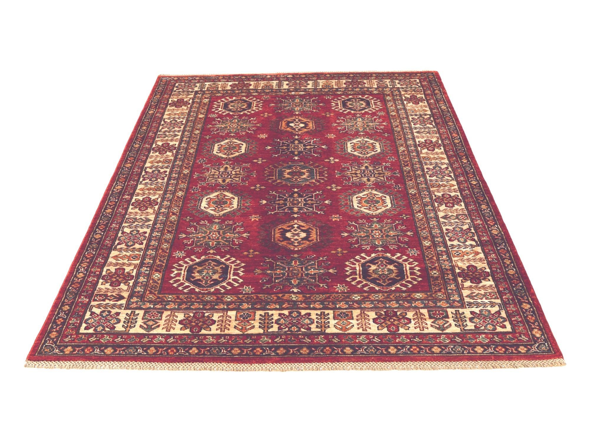 5' x 6' 10 Hand Knotted Kazak Rug
