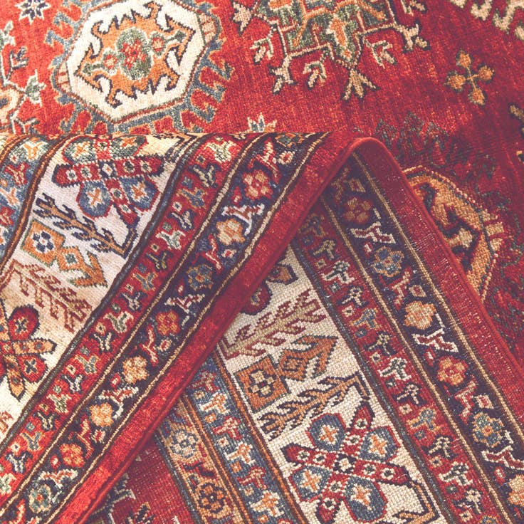 Detail image of 5' x 6' 10 Hand Knotted Kazak Rug