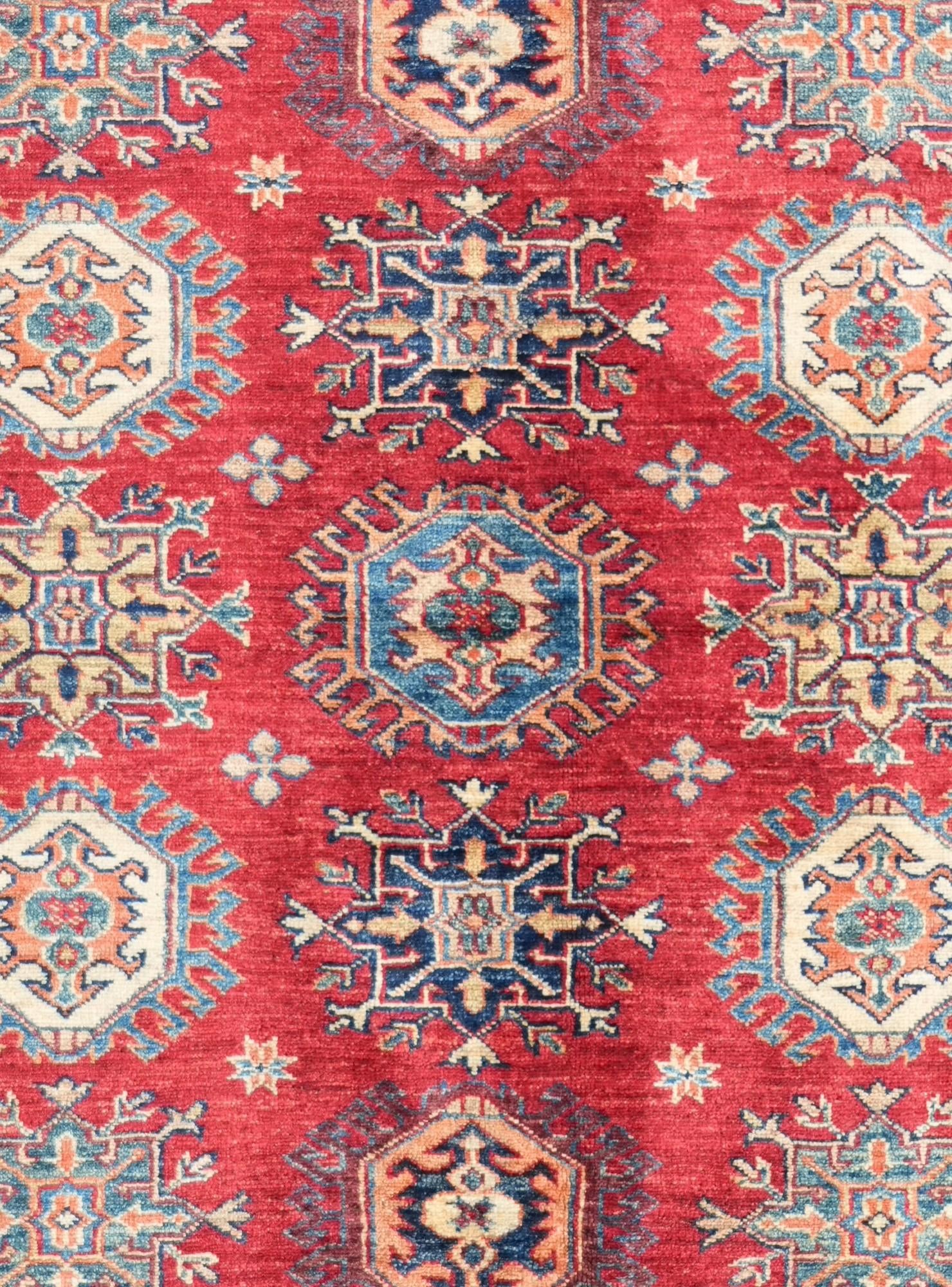 5' x 6' 10 Hand Knotted Kazak Rug