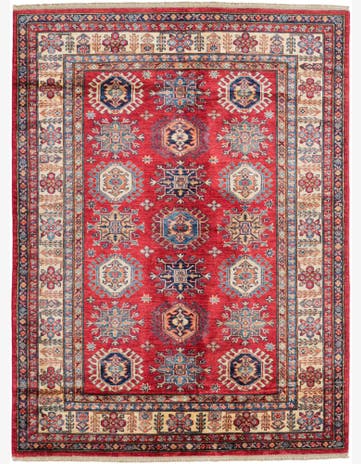 5' x 6' 10 Hand Knotted Kazak Rug