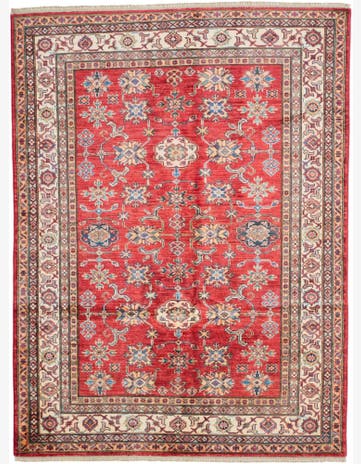 4' 11 x 6' 8 Hand Knotted Kazak Rug