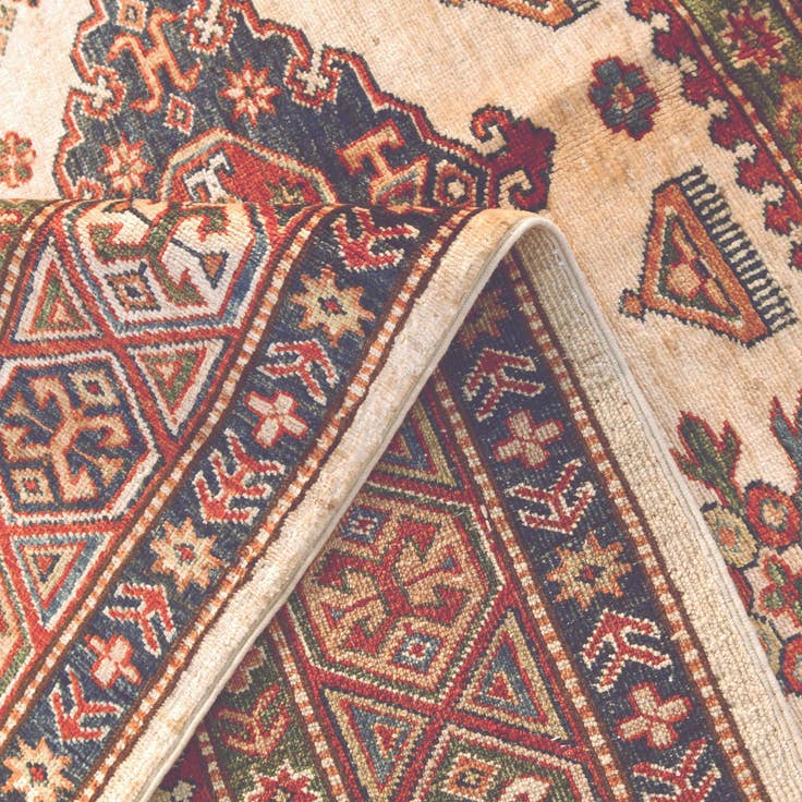 Detail image of 4' 11 x 6' 8 Hand Knotted Kazak Rug