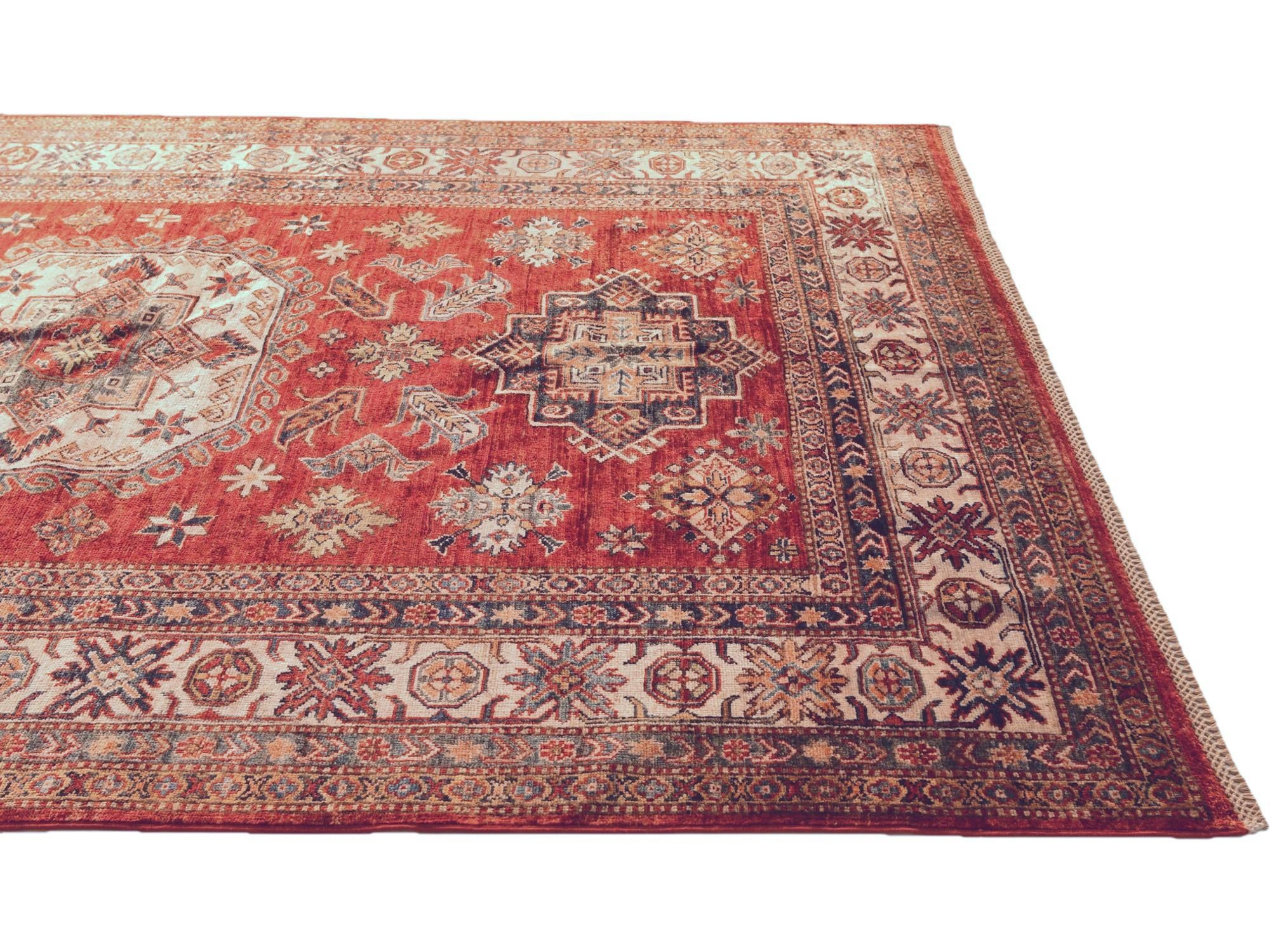 5' 9 x 8' 2 Hand Knotted Kazak Rug
