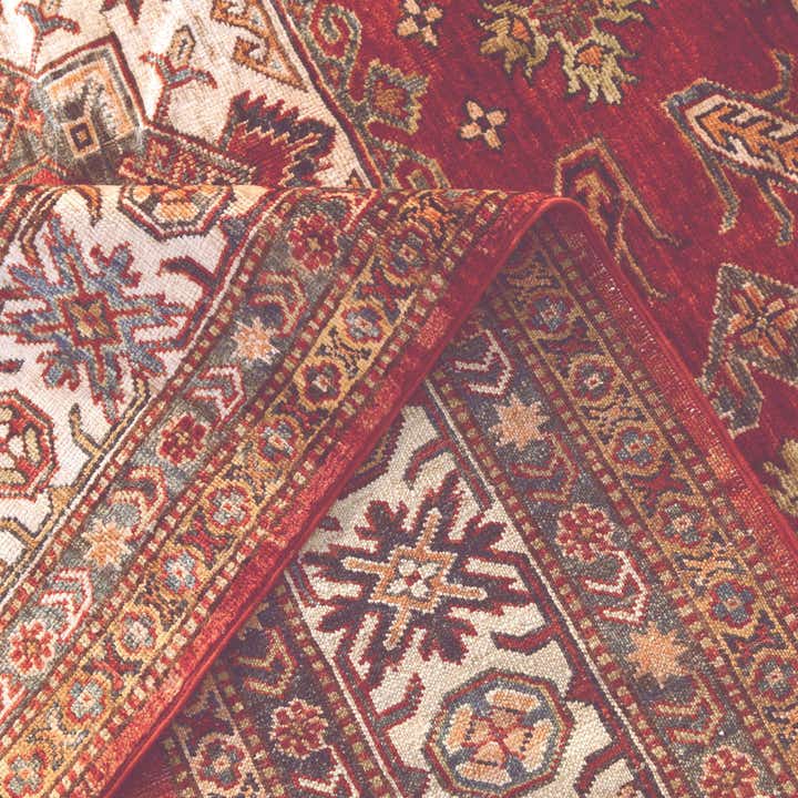 5' 9 x 8' 2 Hand Knotted Kazak Rug