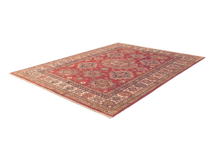 Detail image of 6' 1 x 7' 9 Hand Knotted Kazak Rug