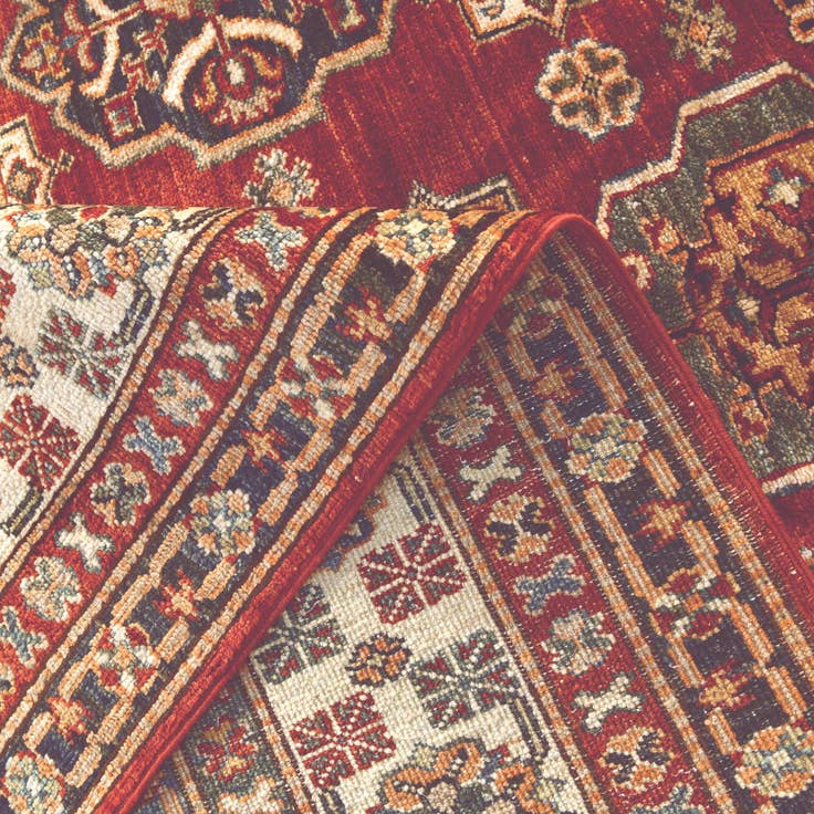 Detail image of 5' 9 x 8' 2 Hand Knotted Kazak Rug