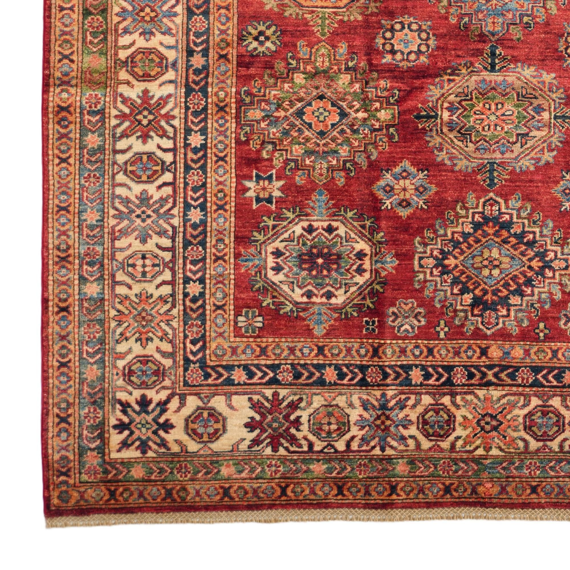 185cm x 280cm Hand Knotted Kazak Rug