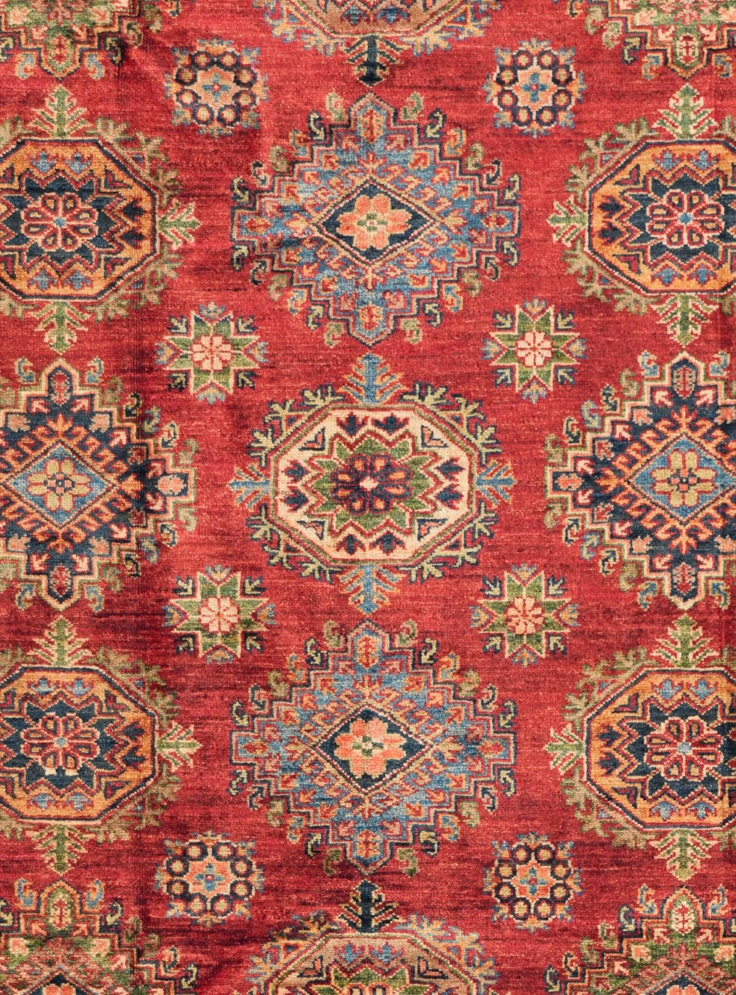 6' 1 x 9' 1 Hand Knotted Kazak Rug